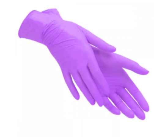 Перчатки нитриловые S Nitrile, сиреневые, 100 шт упак.